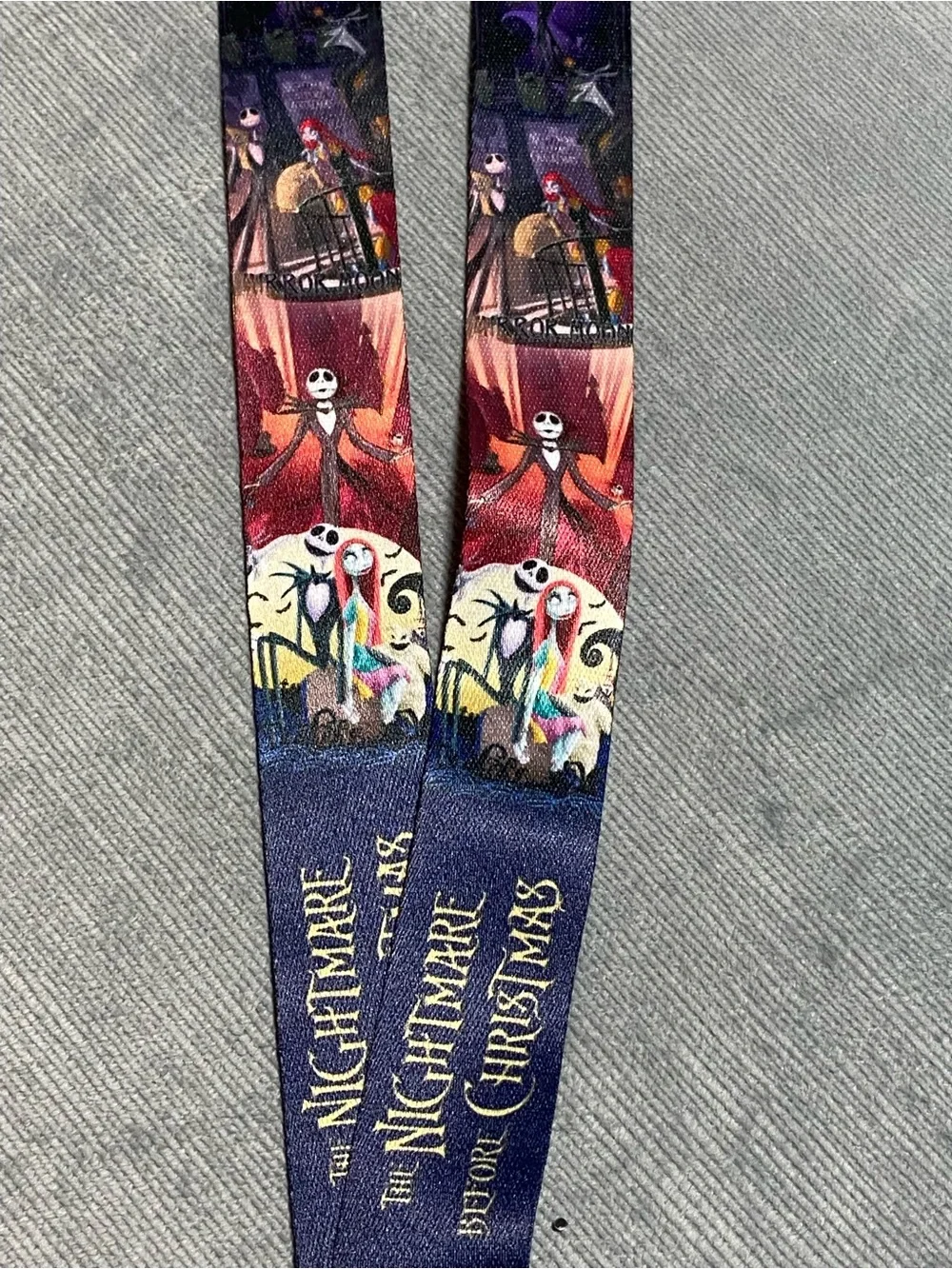 The Nightmare Before Christmas Jack Skellington Lanyard - Blue/Purple NWOT